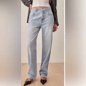 Reformation- casey relaxed mid rise jeans- size 23 color tahoe